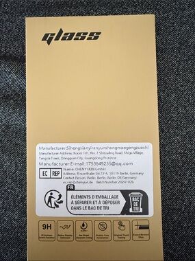 Metallic Gold Phone Accessory Packaging